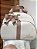 Bolsa Maternidade Grande Sintético Offwhite com Nude - Imagem 2